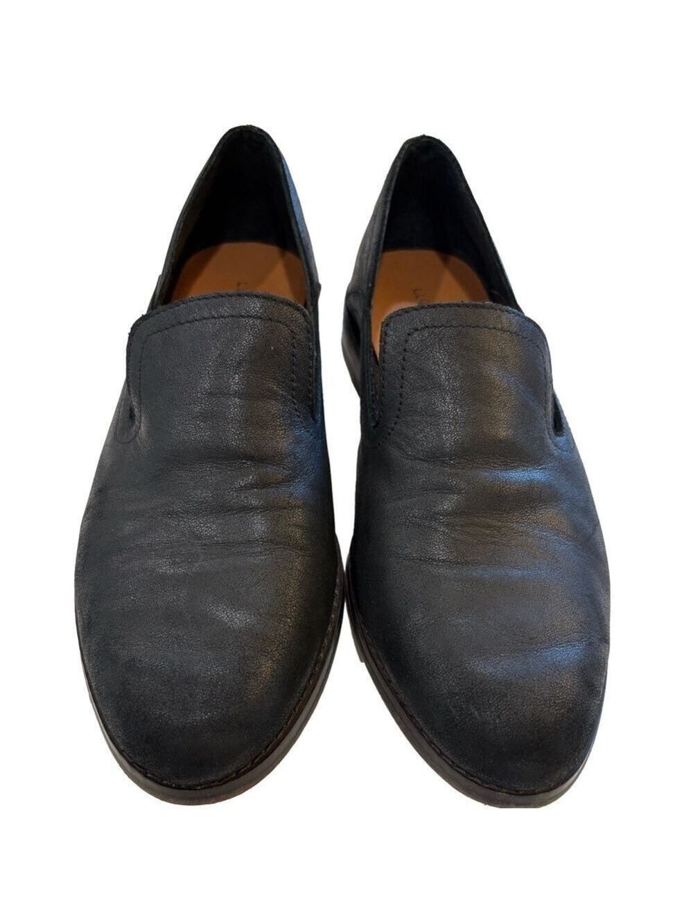 Lucky Brand Size 7 black leather loafers. Academia classic wardrobe essential